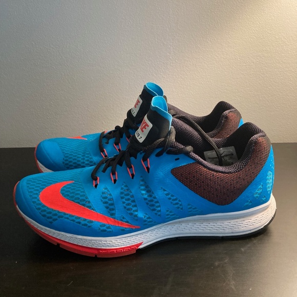 Nike Zoom Elite 7 Men's Running Shoes Blue Hyper Punch Size 8 US *Notes - Picture 2 of 7